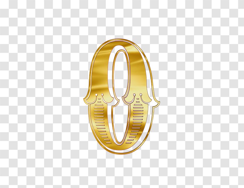 0 Number Gold Clip Art - Page Transparent PNG