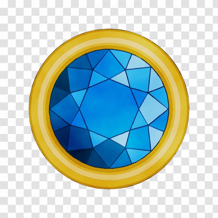 Yellow Blue Cobalt Circle Electric - Oval - Turquoise Transparent PNG
