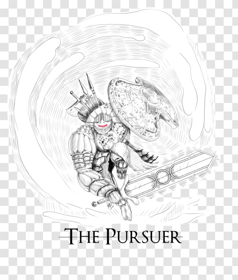 Dark Souls II Line Art Idea Sketch - Heart - Korath The Pursuer Transparent PNG