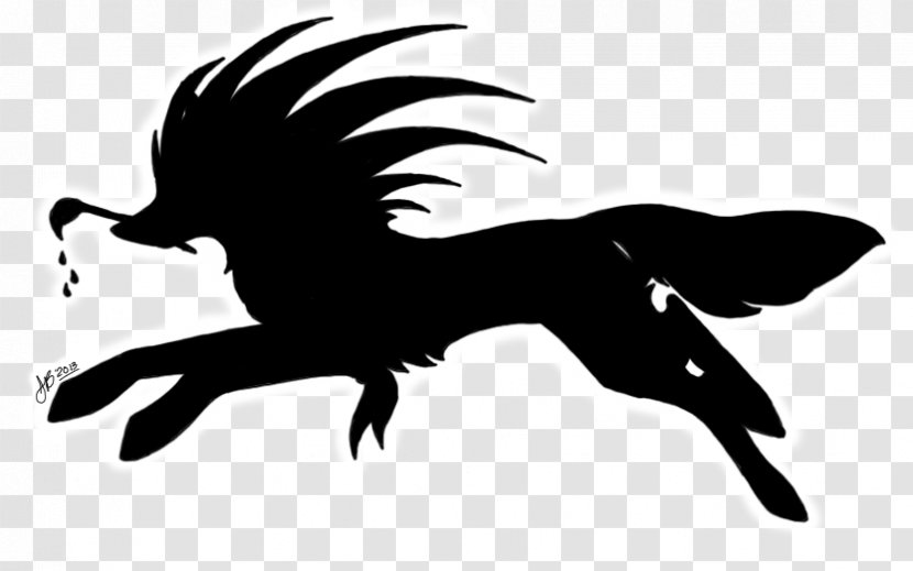 Mustang Mammal Dog Canidae - Black And White - Rudder Transparent PNG