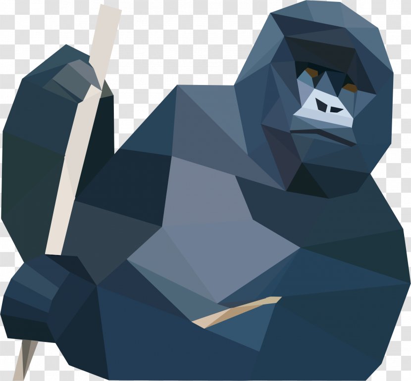 Gorilla Usability Testing Software - User Interface Design - Low Poly Transparent PNG
