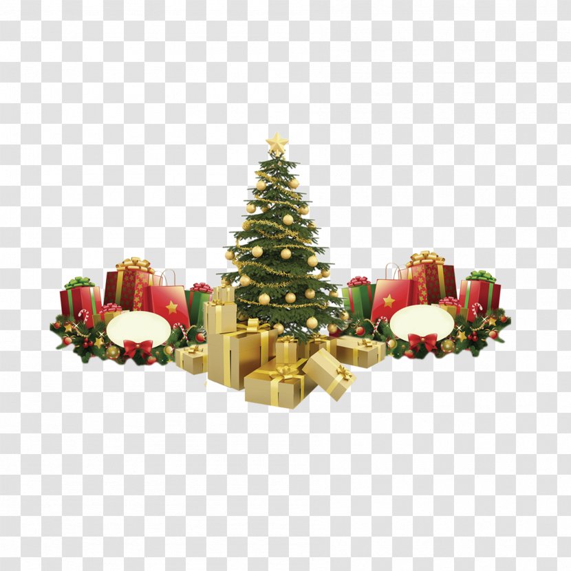 Santa Claus Christmas Tree Clip Art - HD Clips Transparent PNG