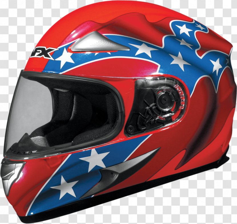 Motorcycle Helmets Modern Display Of The Confederate Flag Scooter Racing Helmet - Dualsport Transparent PNG