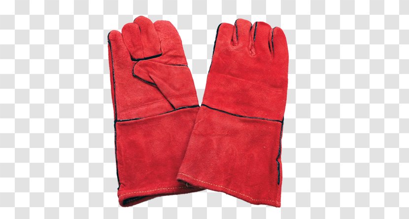 Glove Product Safety - Red - Welding Gloves Transparent PNG