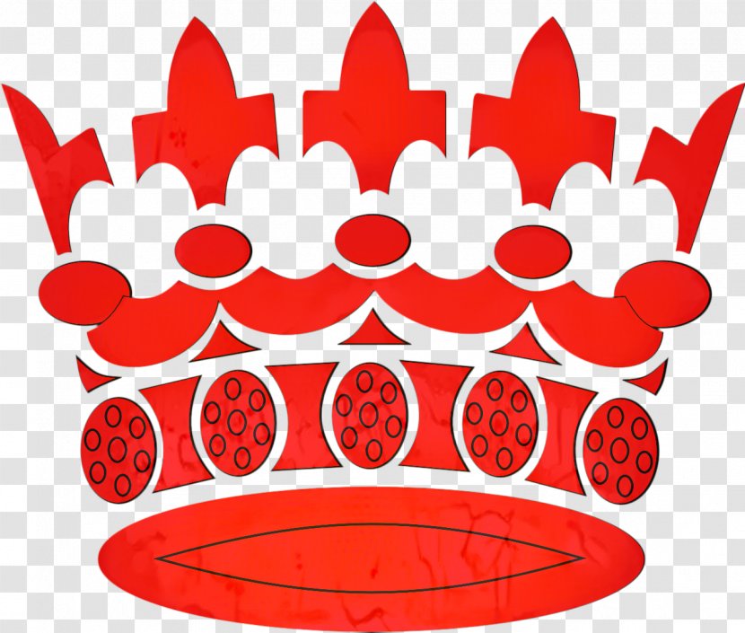 King Crown - Red Silhouette Transparent PNG