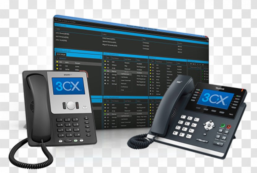 3CX Phone System Business Telephone VoIP Voice Over IP - Session Initiation Protocol - Cloud Computing Transparent PNG