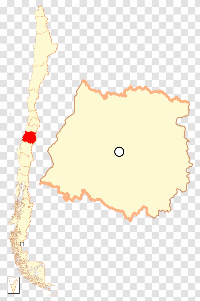 Talca Maule Libertador General Bernardo O'Higgins Region Bío Araucanía - Map Transparent PNG