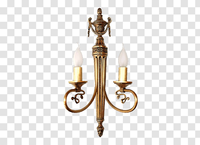 Brass Table Sconce Chair - Chandelier Transparent PNG