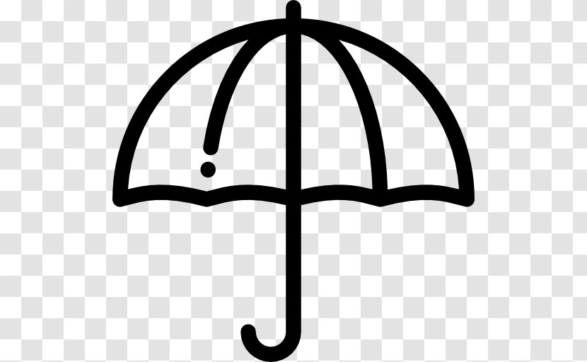 Clip Art - Black And White - Umbrella Icon Transparent PNG
