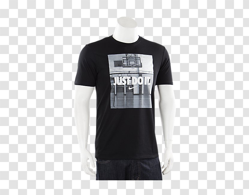 T-shirt Just Do It Nike Sleeve - Tshirt Transparent PNG