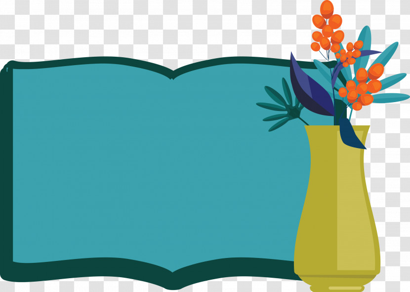 Flower Book Frame Flower Frame Book Frame Transparent PNG