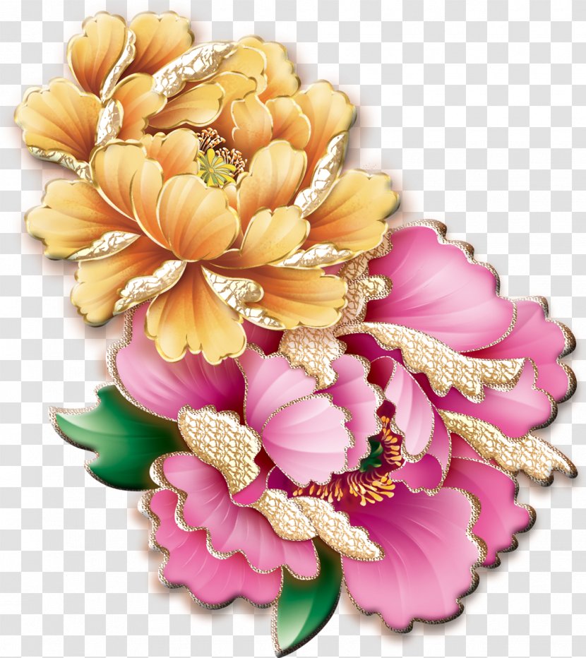 Flower Moutan Peony Download - Bouquet Transparent PNG