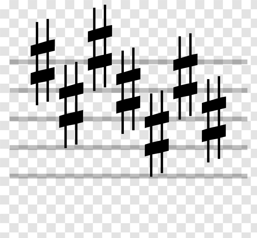 Sharp Key Signature Musical Notation Note - Flower Transparent PNG
