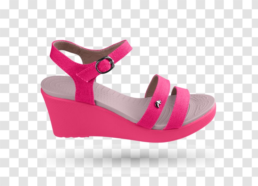 Sandal Shoe Wedge Pink Woman Transparent PNG