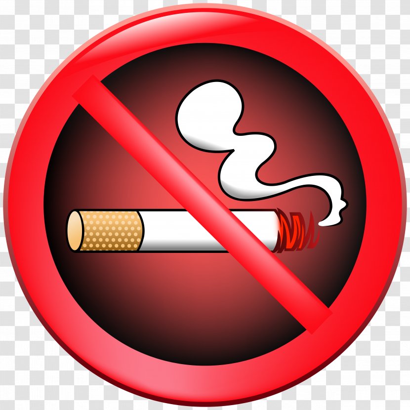 Smoking Ban Sign Clip Art - Tobacco - No Transparent PNG