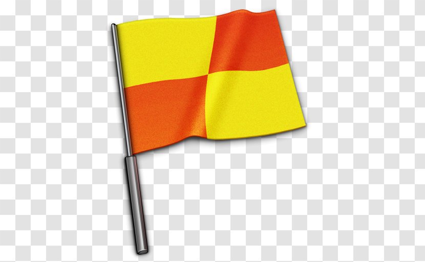 Angle Yellow Flag - Goal - Referee Transparent PNG