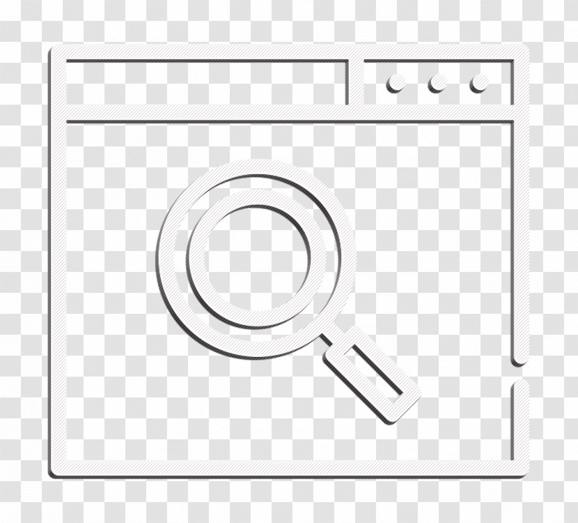 SEO And Online Marketing Elements Icon Search Icon Transparent PNG