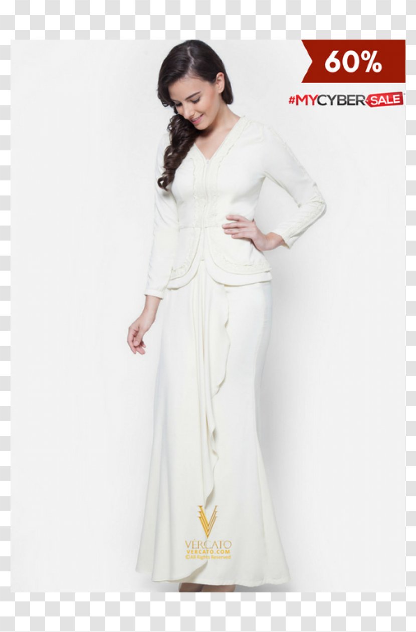 Gown Shoulder Baju Kurung Sleeve Clothing - Dress Transparent PNG