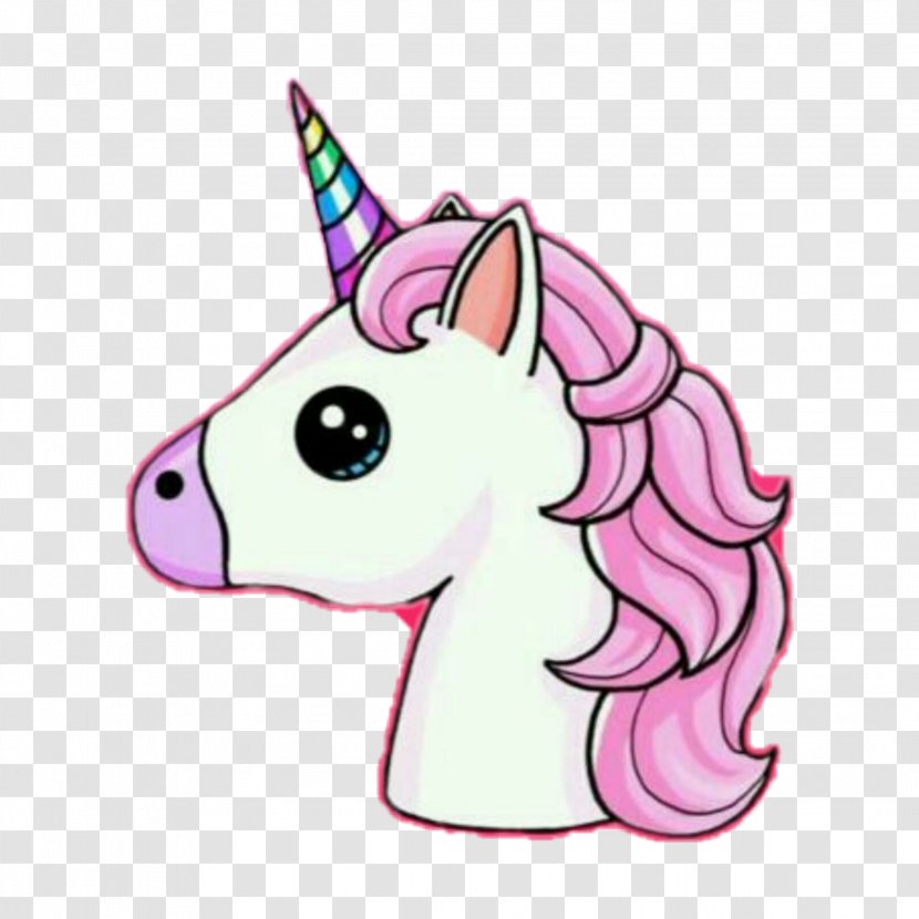 Unicorn Drawing - Horn - Mythical Creature Snout Transparent PNG