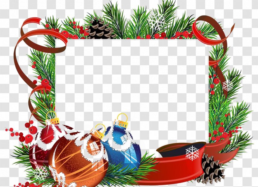 Christmas Decoration Ornament Tree Card - Framed Transparent PNG