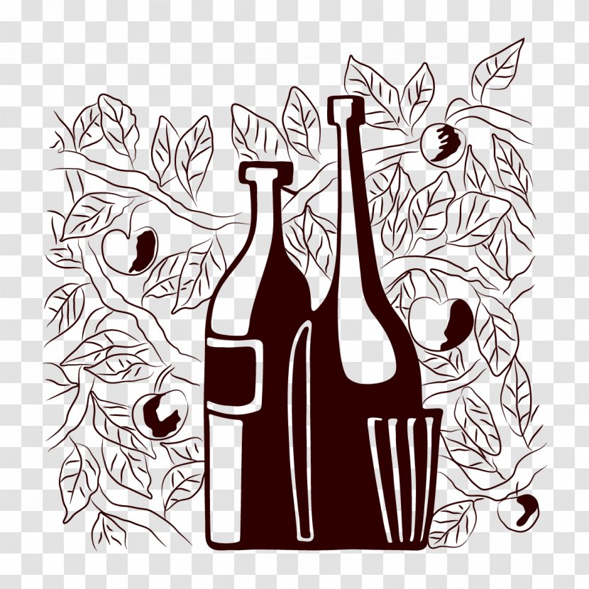 Phonograph Record Vinyl Group Wall Bar - Drawing - Fruit And Wine Transparent PNG