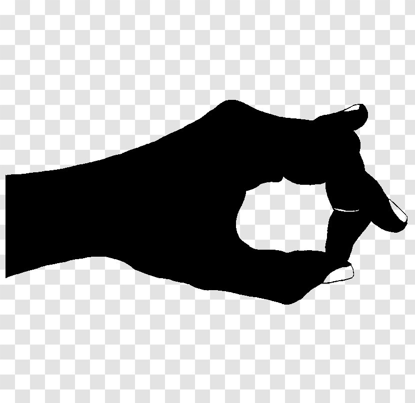 Finger Silhouette Animal Black M Clip Art - Joint Transparent PNG