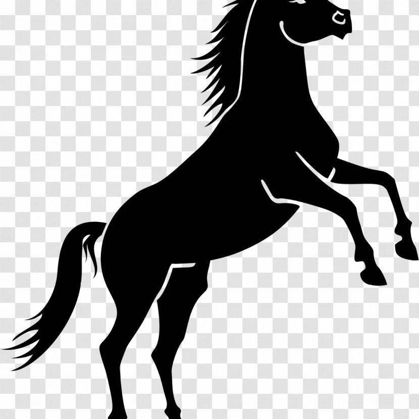 Horse Equestrian Black Clip Art - Rein Transparent PNG