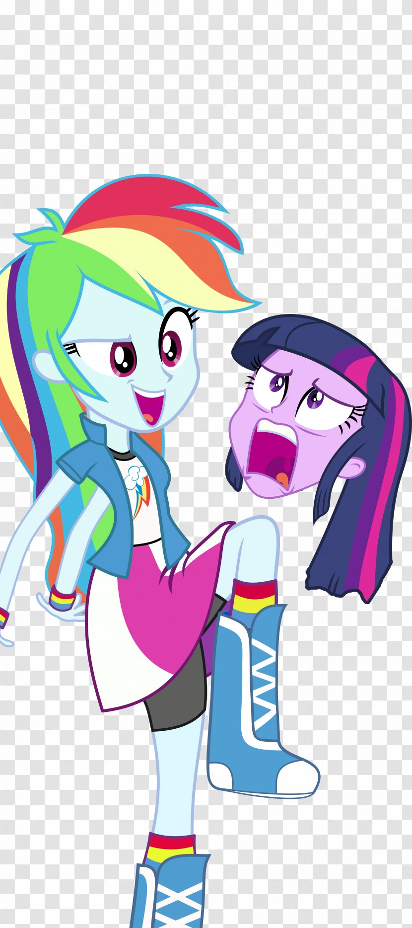 Rainbow Dash Pinkie Pie Twilight Sparkle Pony Applejack - Cartoon - Equestria Poster Transparent PNG
