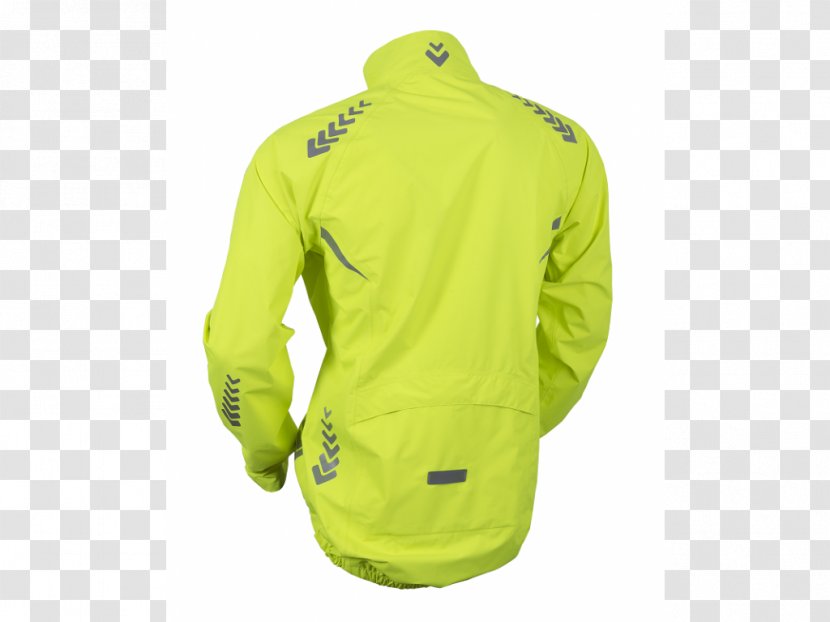 Jacket Outerwear Hood Product Design Sportswear - Yellow - Back Transparent PNG