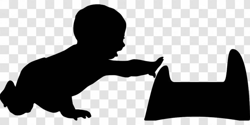 Silhouette Infant Child Clip Art - Crawling Transparent PNG