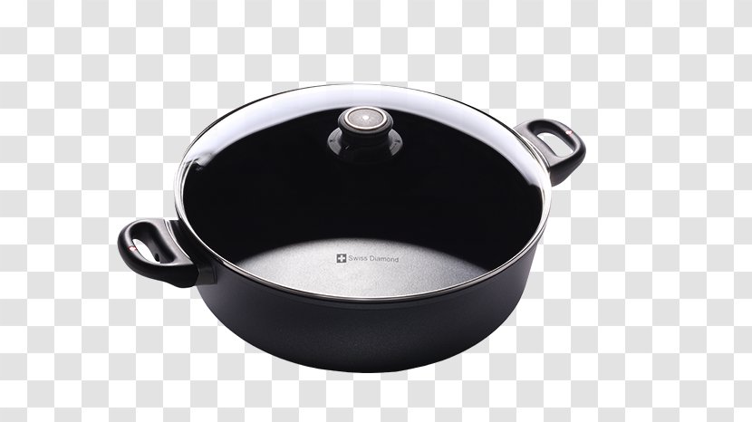 Swiss Diamond International Non-stick Surface Braising Frying Pan Bräter - Stock Pots Transparent PNG