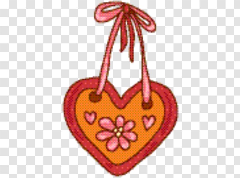 Cartoon Heart - Pink - Ornament Orange Transparent PNG