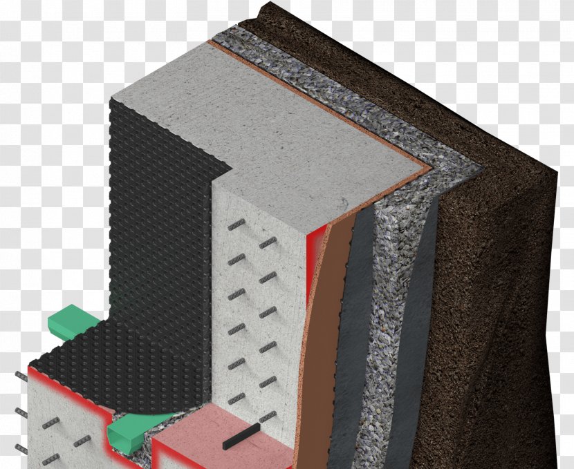 Reinforced Concrete Basement Waterproofing - Excavation - System Transparent PNG