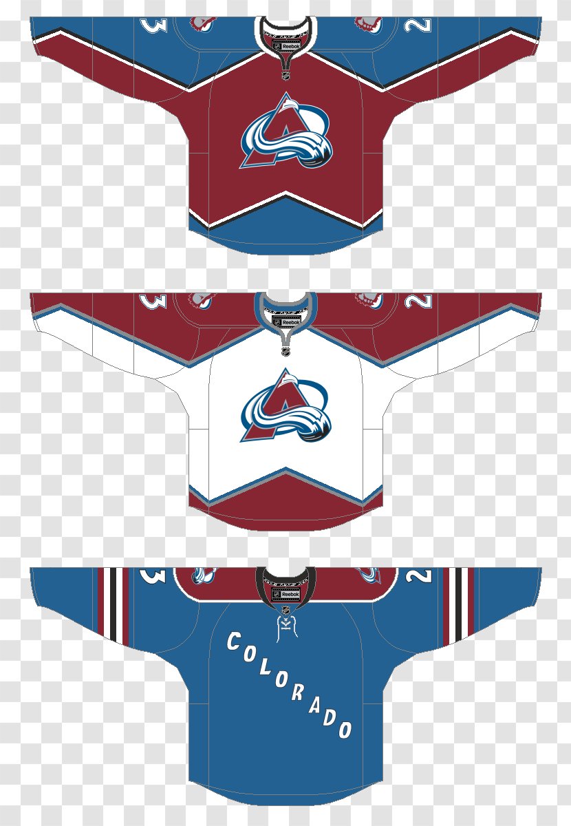 Colorado Avalanche National Hockey League Ice - Clothing - Design Transparent PNG