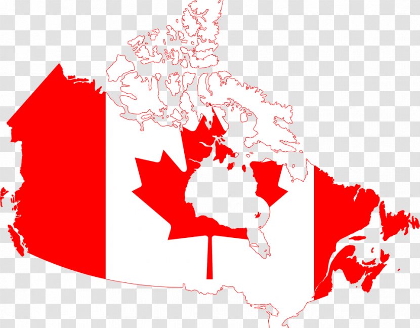 Flag Of Canada Map 150th Anniversary Australia - Work Permit Transparent PNG