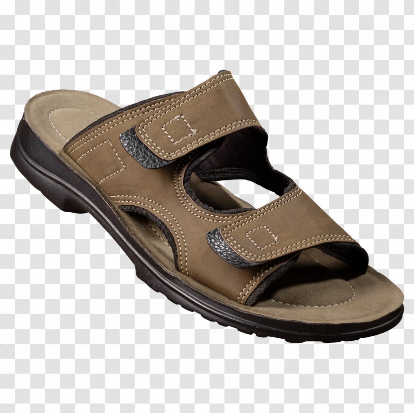 Slipper Sandal Leather Flip-flops Shoe - Beige Transparent PNG