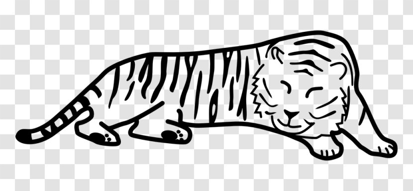 Black Tiger Cat Drawing Clip Art Transparent PNG