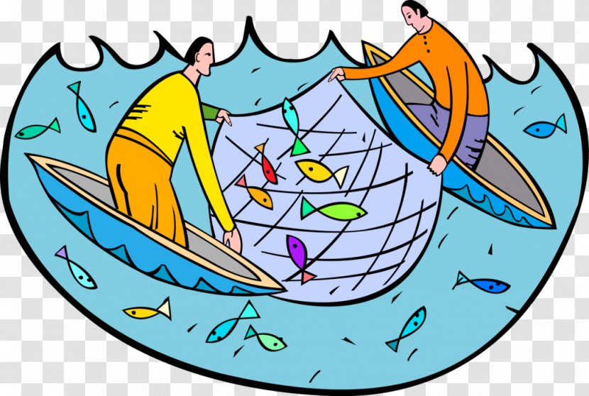 Clip Art Fishing Nets Fisherman Fishery - Cast Net Transparent PNG