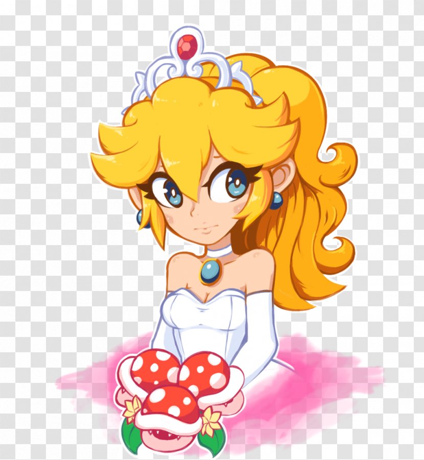 Princess Peach Super Mario Odyssey Bowser Bros. - Watercolor - Weeding Transparent PNG