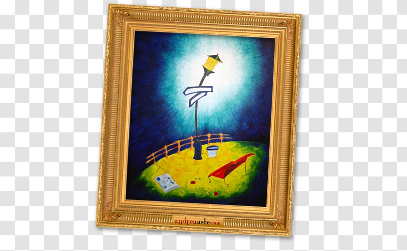 Picture Frame Artwork Painting Modern Art - The Blue Bridge Transparent PNG