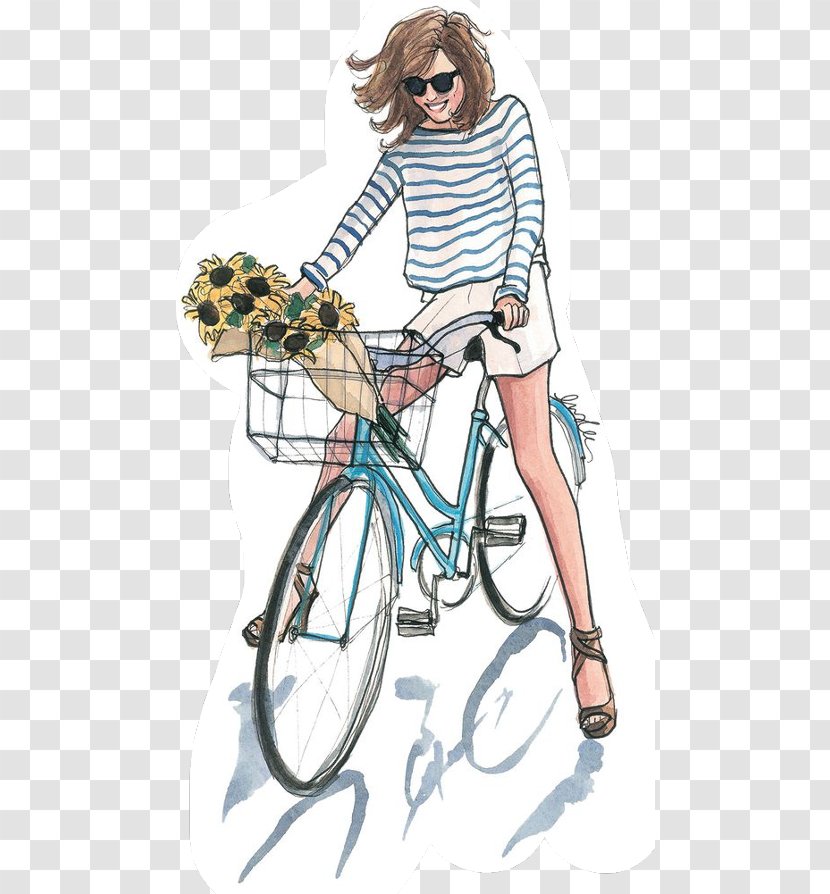 Drawing Bicycle Cycling Sketch - Silhouette Transparent PNG