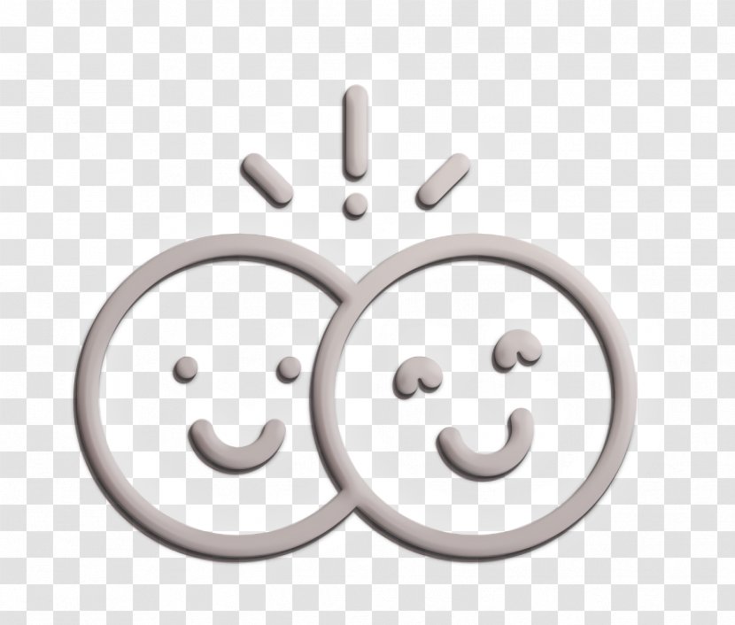 Friendship Icon Smile - Metal Symbol Transparent PNG