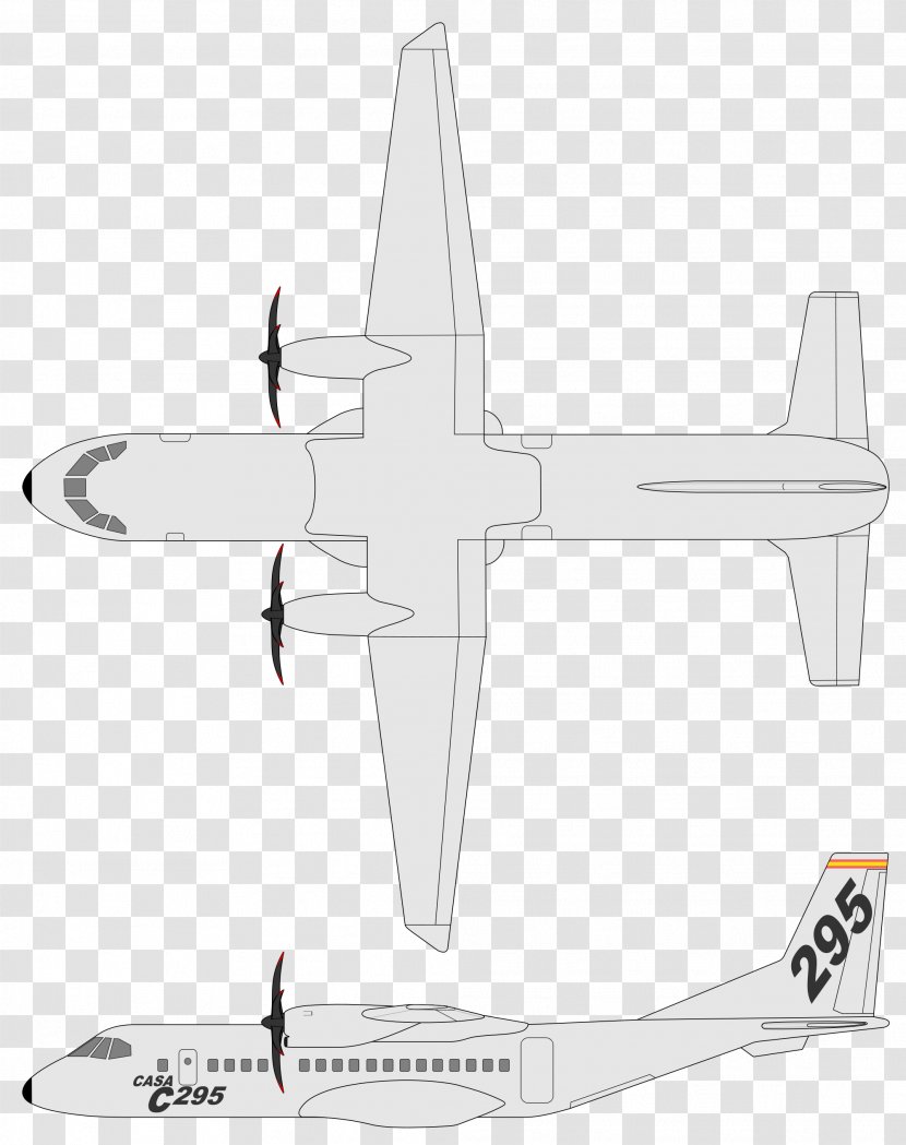 EADS CASA C-295 CASA/IPTN CN-235 Aircraft Persuader AEW - Eads Casa C295 Transparent PNG