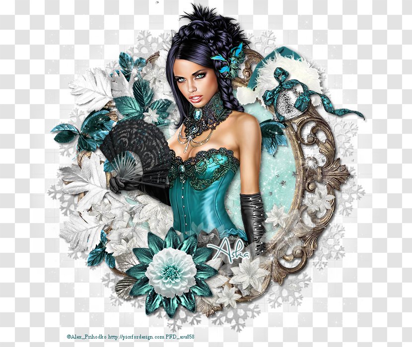 Teal - Art - Woman Design Transparent PNG