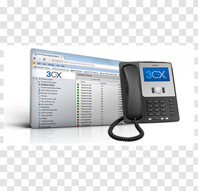 3CX Phone System Business Telephone Voice Over IP Interactive Response Transparent PNG