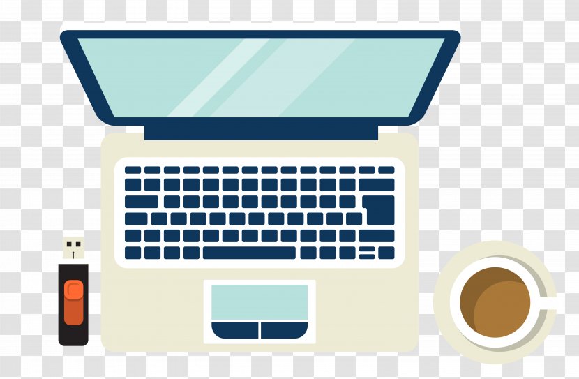 Digital Marketing Tool Labor Business - Market Segmentation - Vector Laptop U Disk Coffee Material Transparent PNG