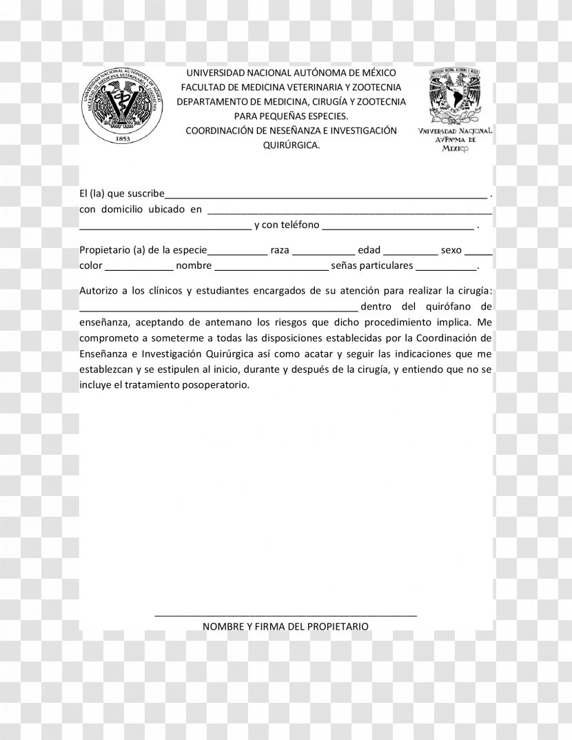 National Autonomous University Of Mexico Document Brand Line - Area Transparent PNG
