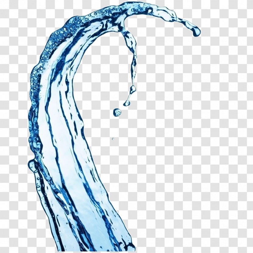 Water Splash - Electric Blue - The Effect Of Elements Transparent PNG