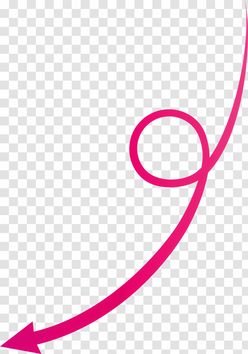 Curved Arrow Transparent PNG