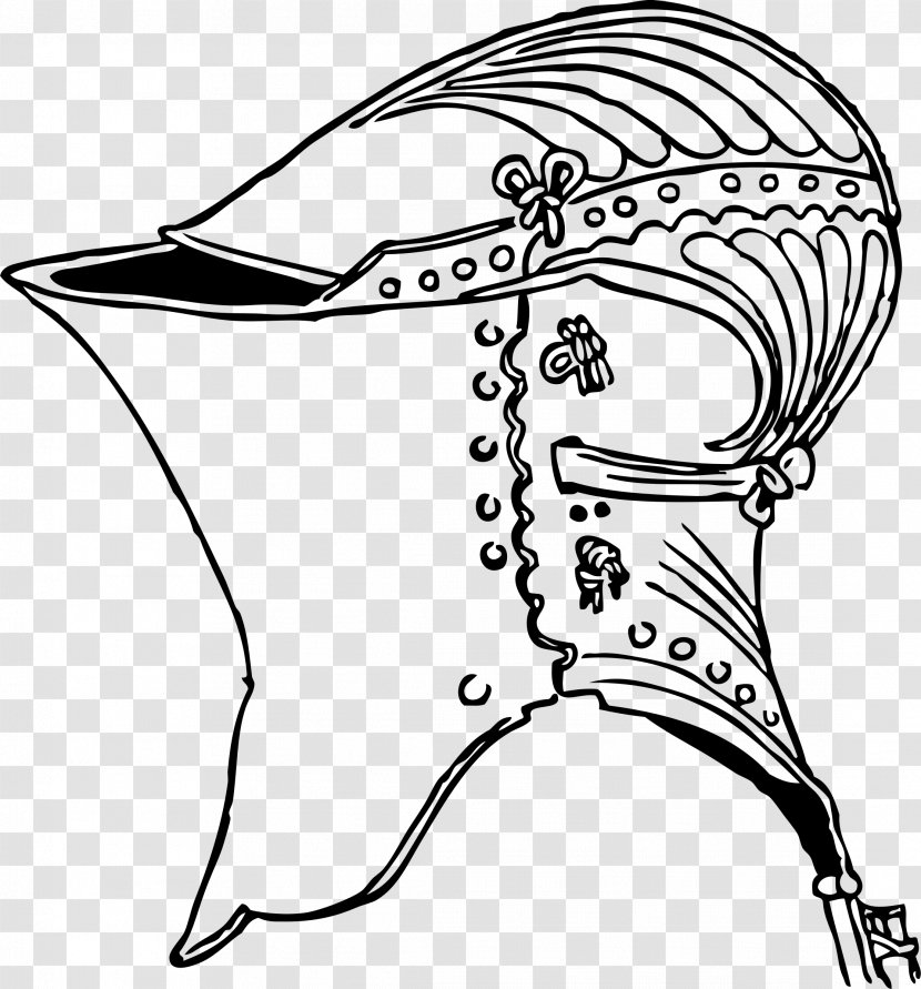 Middle Ages Knight Components Of Medieval Armour Plate Clip Art - Helm Transparent PNG